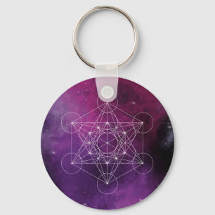 Porte-clés Métatron, chakra, zen, géométrie sacrée, angel,