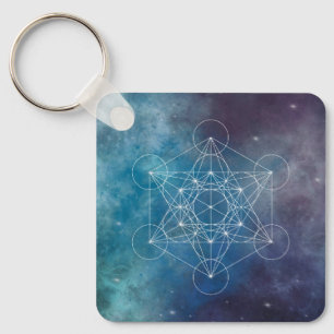 Porte-clés Métatron, chakra, zen, géométrie sacrée, angel