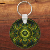 Porte-clés "Metatron's Magick Wheel" - Art Fractal (Recto)