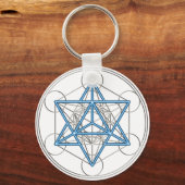 Porte-clés Metatrons Würfel - Merkaba - Stern Tetraeder (Recto)