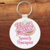 Porte-clés Mete Rose Worlds Best Speech Therapist (Recto)