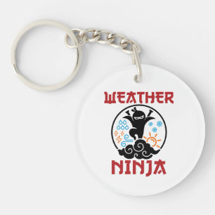 Porte-clés Météo Météorologue Ninja Météorologie Météorologue