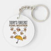 Porte-clés Météorologie Prévision d'aujourd'hui Météo à la ba (Dos)