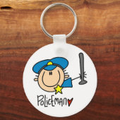 Porte-clés Métier d'agent de police (Recto)
