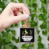 Porte-clés Mettez Vos Canards Dans Une Rangée (main)