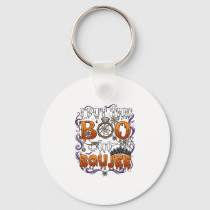 Porte-clés Mettre Boo Boujee Halloween Diamant Couronne de Ba