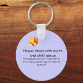 Porte-clés mettre fin à la maltraitance (Recto)