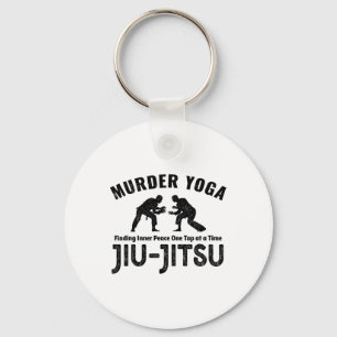 Porte-clés Meurtre Yoga Drôle Jiu-jitsu Paix Intérieure Lutte