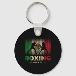 Porte-clés Mexique Boxe Vintage Mexique Drapeau Mexique Boxe
