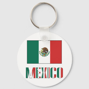 Porte-clés Mexique et drapeau mexicain