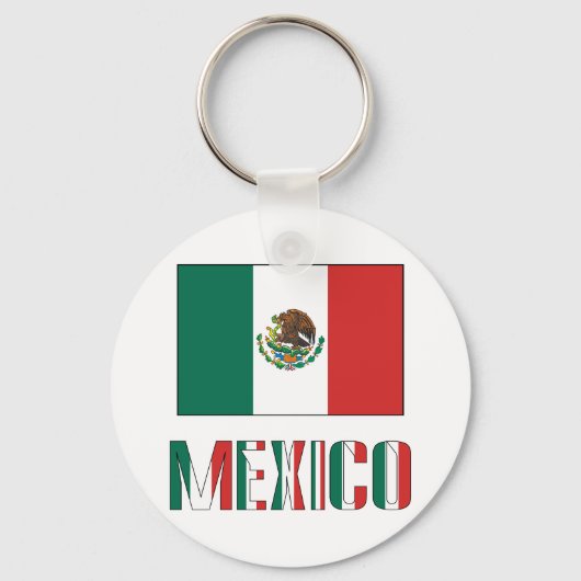Porte-clés Mexique et drapeau mexicain (Recto)