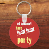 Porte-clés mi corazon hace bum (Recto)