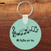 Porte-clés Mi fajfas pri tio. (Recto)