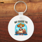 Porte-clés Mi Goose Ta Funny Fiesta Goose Pun Shirt Sombrero  (Recto)