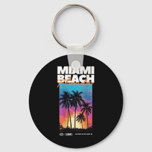Porte-clés Miami Beach Florida Summer Palm Vacances Usa