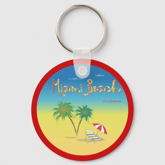 Porte-clés Miami Beach, Floride (Recto)
