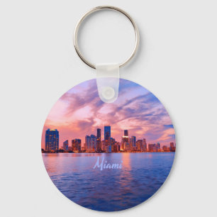 Porte-clés Miami Beach Floride City Skyline