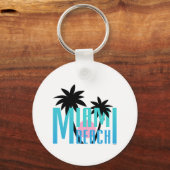 Porte-clés Miami-Beach-Floride-Typographie (Recto)