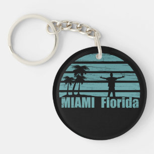 Porte-clés Miami Beach Floride vintage