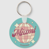 Porte-clés Miami City Florida voyage souvenir (Recto)