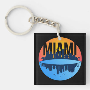 Porte-clés Miami Florida Cityscape Skyline Photo