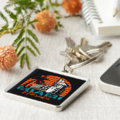 Porte-clés Miami Florida Life Guard Shack Sunset (Côté)