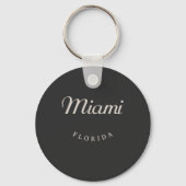 Porte-clés Miami Floride Police Blanche (Recto)