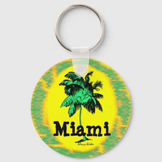 Porte-clés Miami Palm Tree porte - clé (Recto)