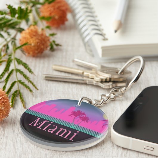 Porte-clés Miami - Porte - clé acrylique (Devant droit)