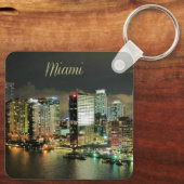 Porte-clés Miami Skyline la nuit (Verso)