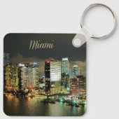 Porte-clés Miami Skyline la nuit (Dos)