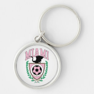 Porte-clés Miami Soccer de style universitaire 