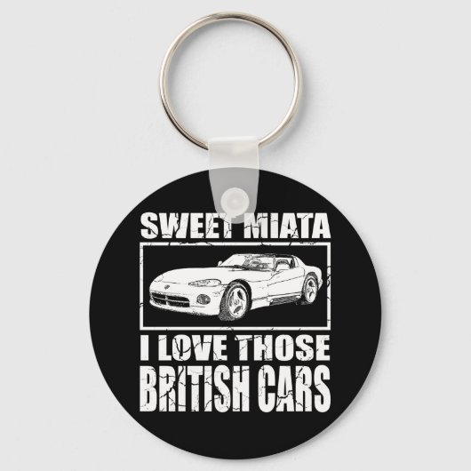 Porte-clés Miata Viper blague de voiture britannique (Recto)