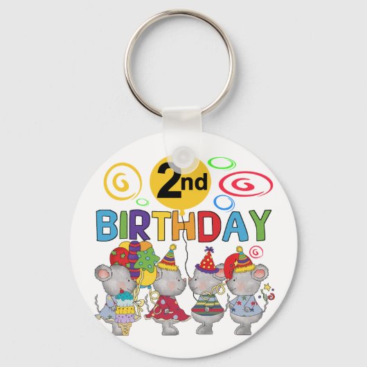 Porte-clés Mice 2e anniversaire T-shirts et cadeaux (Recto)