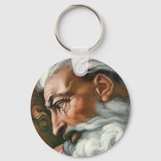 Porte-clés Michelangelo Création Adam Dieu Art (Recto)