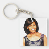 PORTE-CLÉS MICHELLE OBAMA (Devant)
