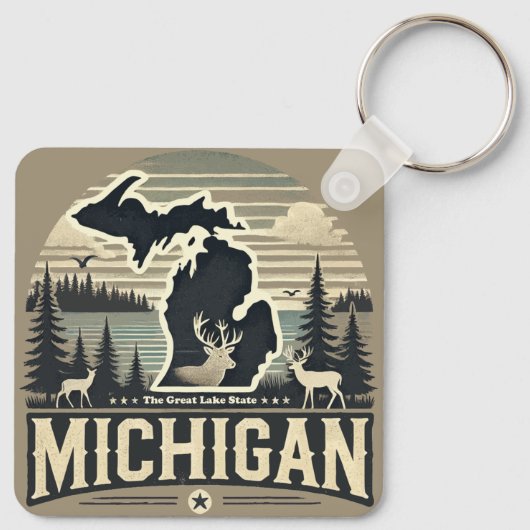 Porte-clés Michigan (Dos)