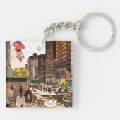 Porte-clés Michigan Avenue, Chicago par John Falter (Dos)