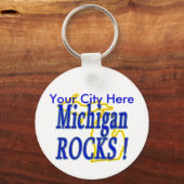Porte-clés Michigan Rocks ! (Recto)