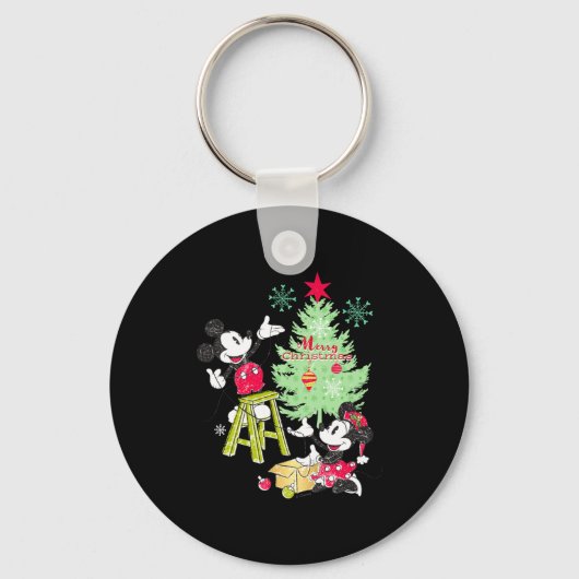 Porte-clés Mickey Minnie Clic Christmas Tree (Recto)