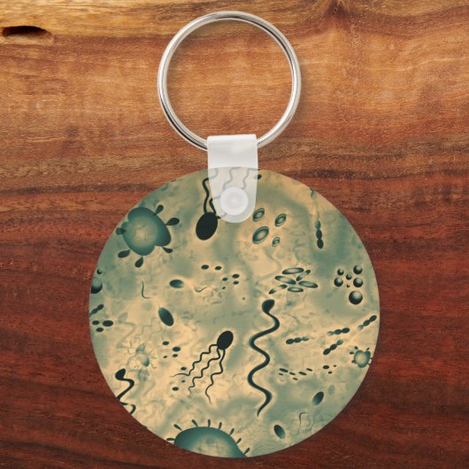 Porte-clés Microbes microscopiques (Recto)