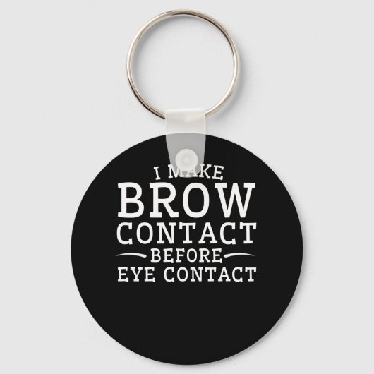 Porte-clés Microblading Eyebrow Faire Brow Contact (Recto)