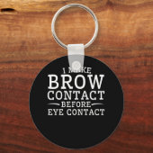 Porte-clés Microblading Eyebrow Faire Brow Contact (Recto)