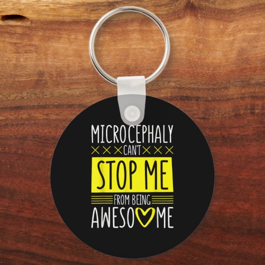 Porte-clés Microcephaly Can't Stop Me, Microcephaly Fighter S (Recto)