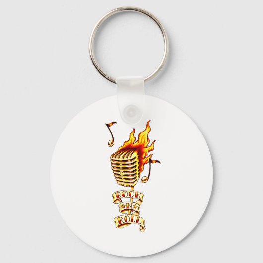 Porte-clés Microphone en feu (Recto)