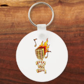 Porte-clés Microphone en feu (Recto)
