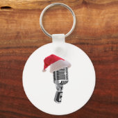 Porte-clés Microphone père Noël (Recto)