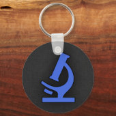 Porte-clés Microscope bleu royal (Recto)