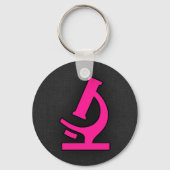 Porte-clés Microscope rose chaud (Recto)