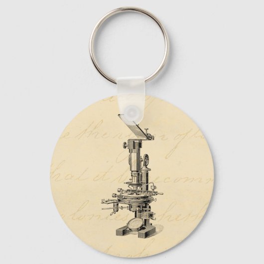 Porte-clés Microscopes rétroscopiques d'illustration au micro (Recto)